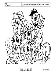 My Litte Pony boyama sayfaları